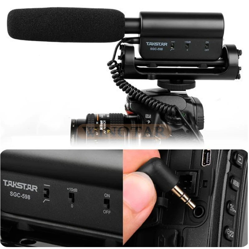 Takstar SGC 598 Photography Interview Microphone for Youtube Vlogging