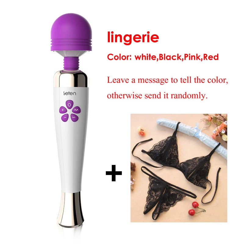 Leten Magic Wand Body Massager 7 Speed AV Massager Clitoris Stimulator Massager Vibrators for Women Sex Products Adult Sex Toys