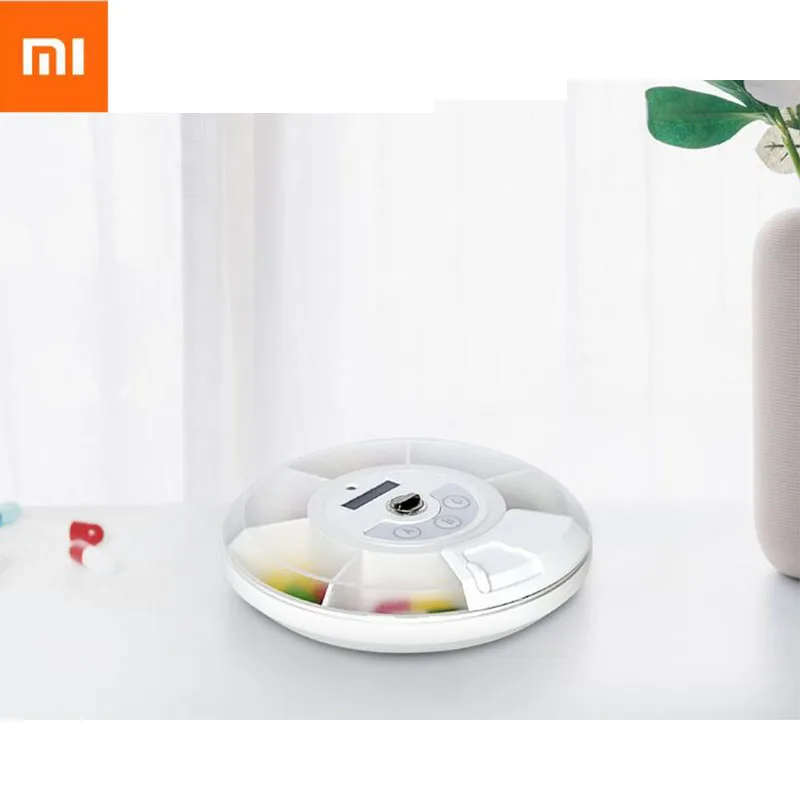 

Xiaomi Smart Pill Box ZAYATA Portable Smart Mini Pill Box Travel Pill Case Smart Reminder Synchronized Taking Medicine Recor