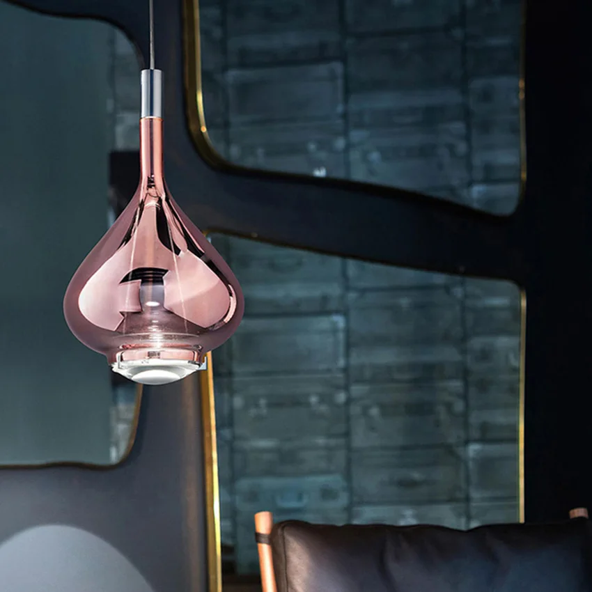 Скандинавская креативная стеклянная Подвесная лампа, современный ресторанный бар кафе, промышленный светильник, светильник для гостиной, столовой, домашний декоративный подвесной светильник s