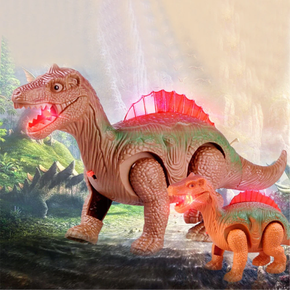 Новинка 1 подсветка для ПК светящийся динозавр электронный ходячий Робот-Динозавр Модель Детская игрушка подарок