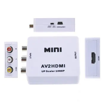 

The New Composite AV CVBS 3RCA to HDMI Video Converter Mini Adapter 720p 1080p Upscaler HD-180