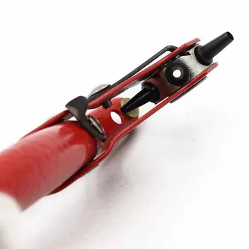 

Belt Puncher Punch Pliers Multi-function Eye Puncher Manual Tool Belt 9 Inch Red Handle Punching Pliers