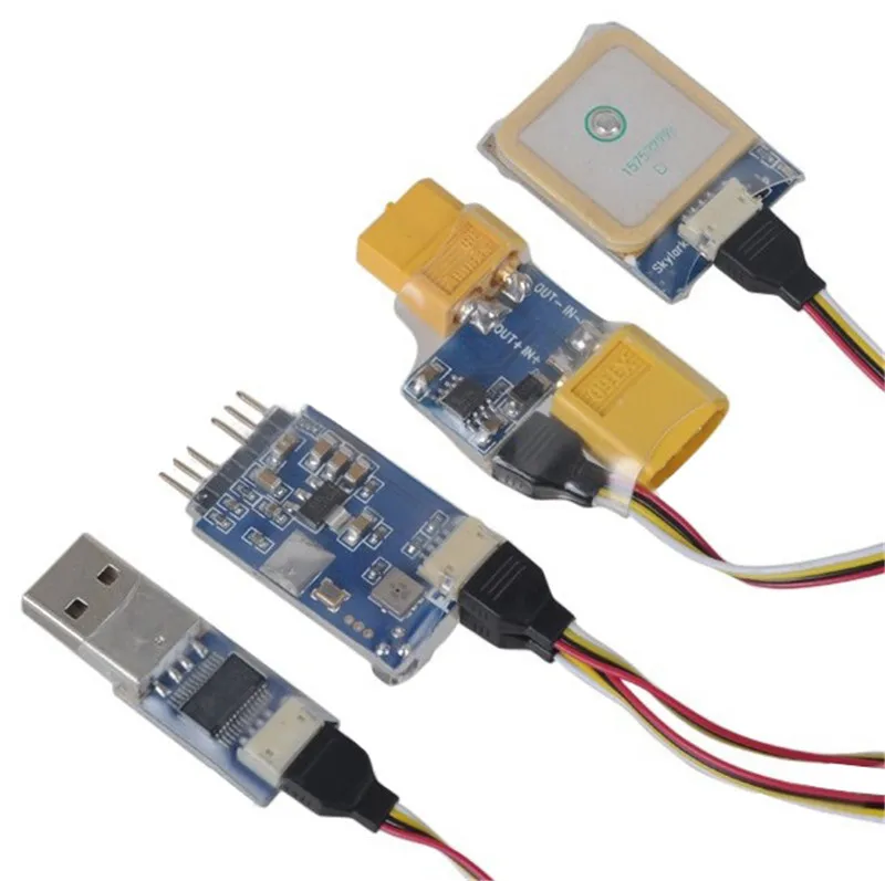 Горячая Распродажа Skylark OSD III с 10 Гц gps и датчиком тока 80A с основной платой gps-модуль USB кабель для FPV системы аксессуар
