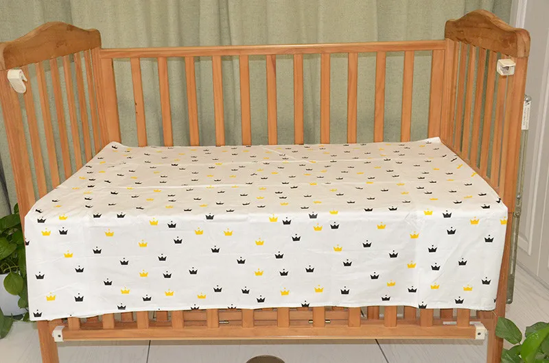Детская кровать лист хлопок новорожденных простыни мультфильм детские защиту окружающей среды реактивной печати 150X90 см
