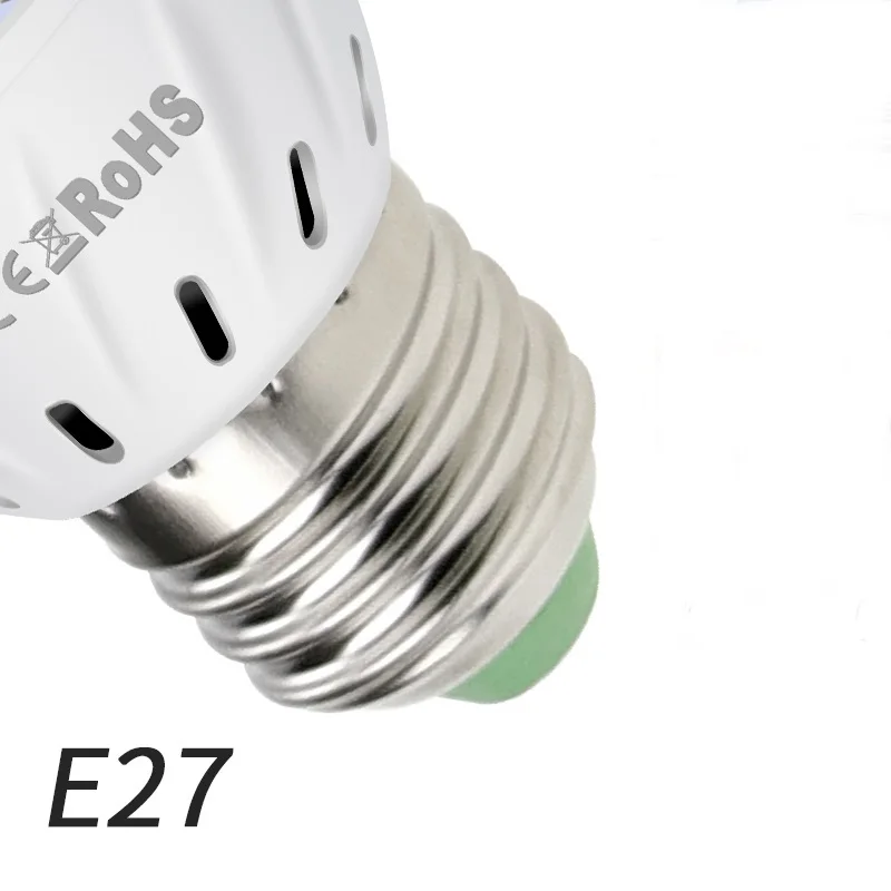 AC220V E27 Фито лампы E14 Led лампа для растений B22 полный спектр лампа для рассады MR16 Светодиодный светильник для выращивания UV IR 4 Вт 6 Вт 8 Вт - Испускаемый цвет: E27