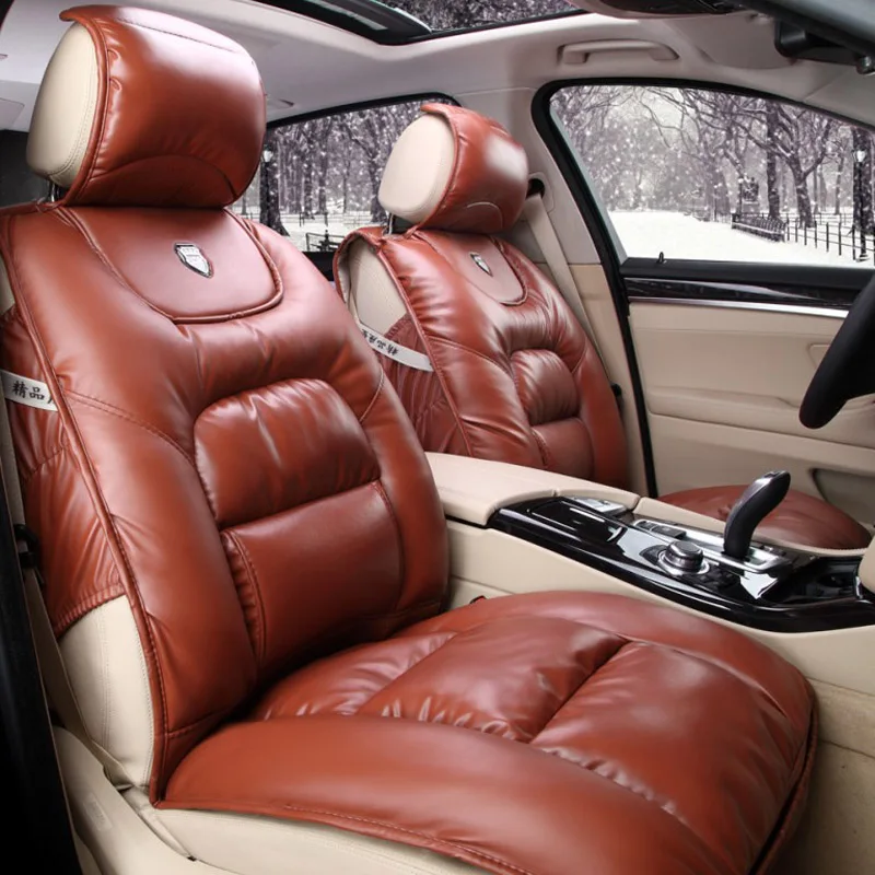 Pu Leather Winter Car Seat Cushion Full Thick Seats Cushions For Pu Leather Winter Car Seat Cushion Full Thick Seats Cushions For Skoda Keep Warm Covers Elantra In Automobiles From