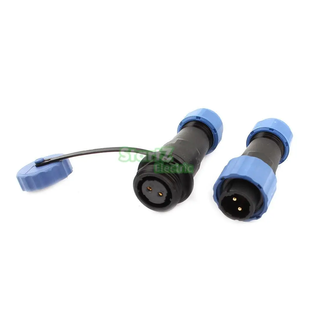 

M16 2 Pin Pair Waterproof Aviation Cable Connector Plug w Socket IP68