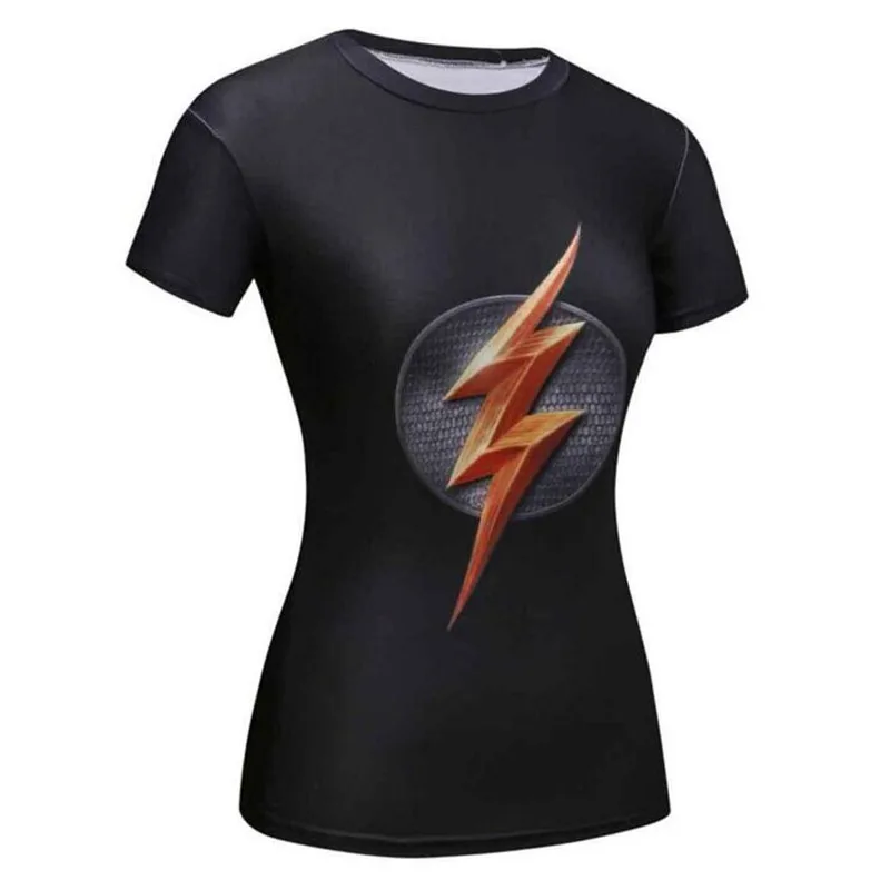 3D The Flash Summer T Shirt Women Compression Shirt Fitness Tight Tshirt Women Tops Short Sleeve O-neck Tee Shirt Femme Shirts 3D The Flash Summer T Shirt Women Compression Shirt Fitness Tight Tshirt Women Tops Short Sleeve O-neck Tee Shirt Femme Shirts