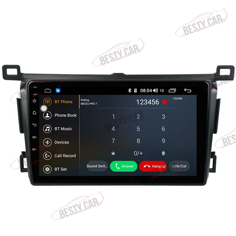 Top 9" Android Car Multimedia Player GPS Stereo for Toyota RAV4 2012~2016 2017 2018 Head Unit Radio DSP 2.5D+IPS Built in 4G 5
