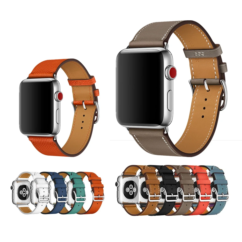 Genuine Leather bracelet for Apple Watch band Strap 42mm