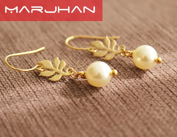 Винтажные длинные серьги с белым жемчугом для женщин модные женские кристаллами