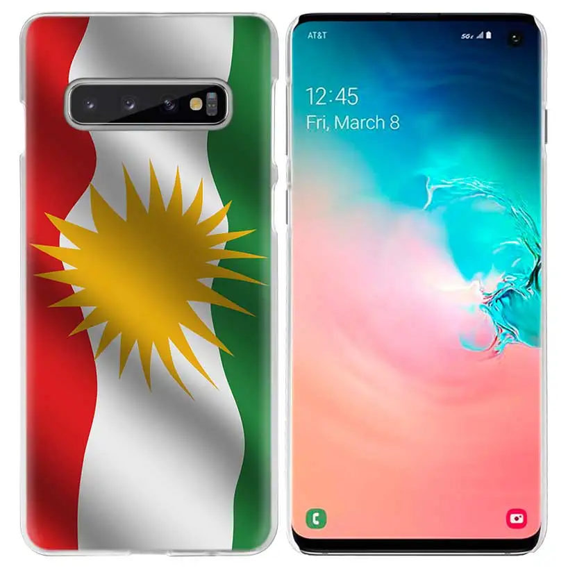 Курдистана чехол с флагом для samsung Galaxy S10 5G S10e S9 S8 M30 M20 M10 J4 J6 плюс J8 Note 8 9 прозрачный жесткий чехол из ПК для телефона Coque - Цвет: 10