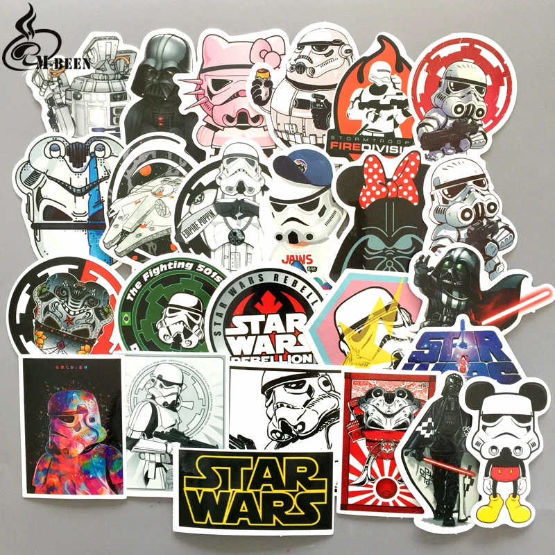 25pcs Game Star Wars Stickers Skateboard Graffiti Laptop Luggage Car Decals DIY 