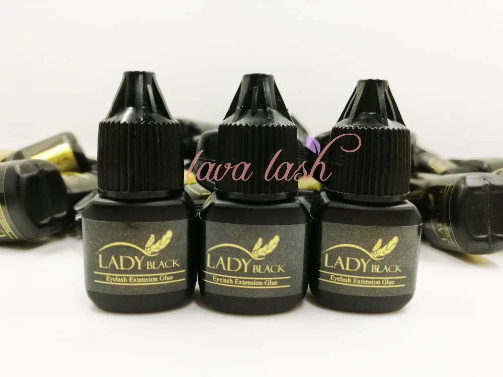 Cola para Cílios Extensões para Pele Baixa de Secagem o Envio Gratuito de Lady Preto Sensível Garrafas Irritação Rápida ml Não Selado Bolsa 5