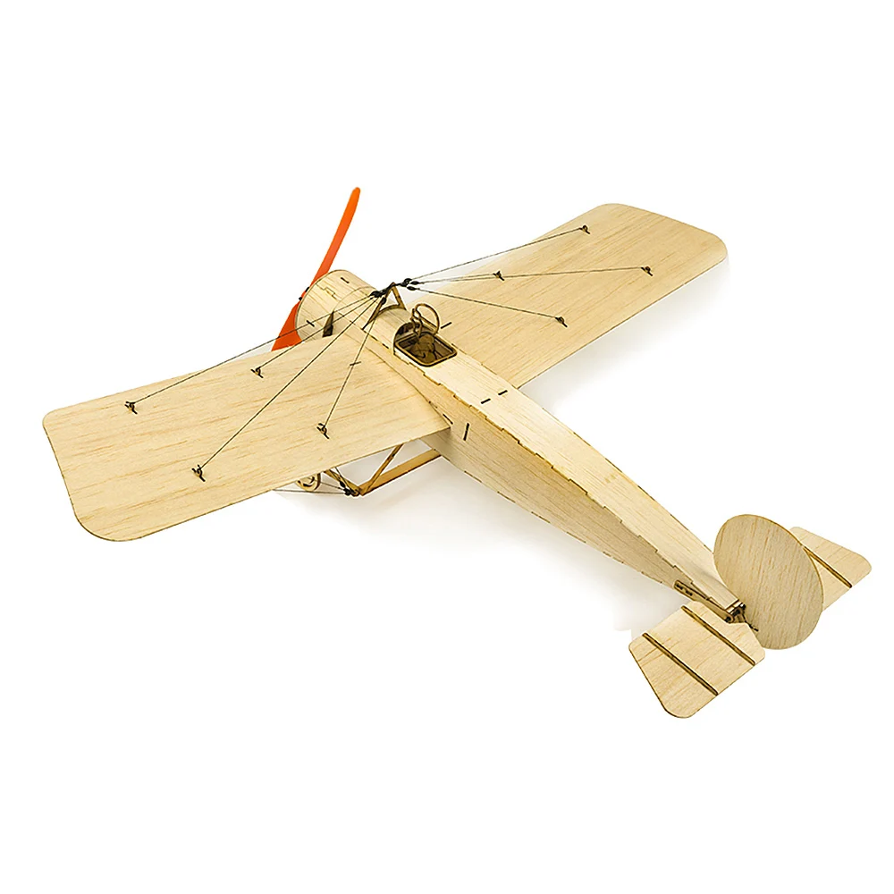 K0801 Мини RC самолет Fokker E Balsa Wood 420 мм размах крыльев Biplane игрушечный набор DIY игрушки