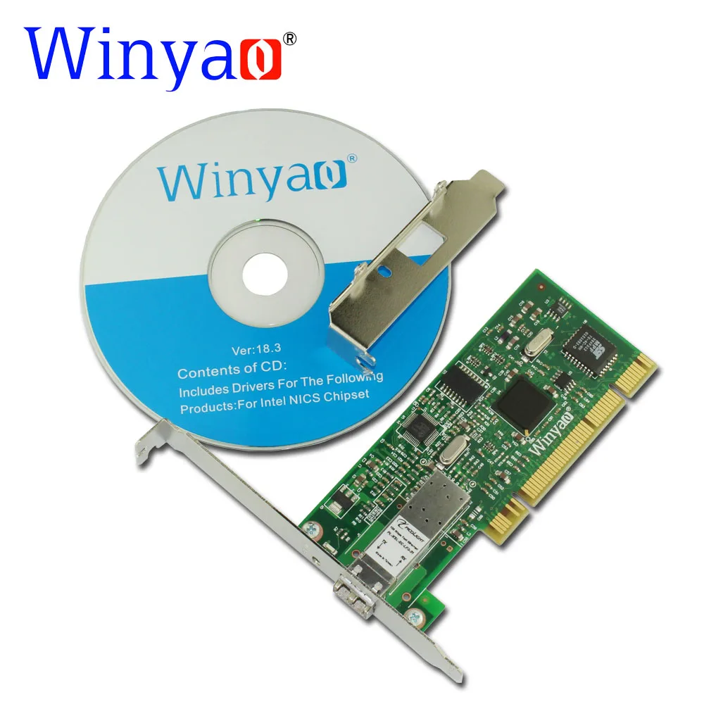 Winyao WY559FX PCI 32Bit 100FX SFF LC (1310 нм 10 км) настольный сетевой адаптер для Ethernet 82559 100 Мбит/с