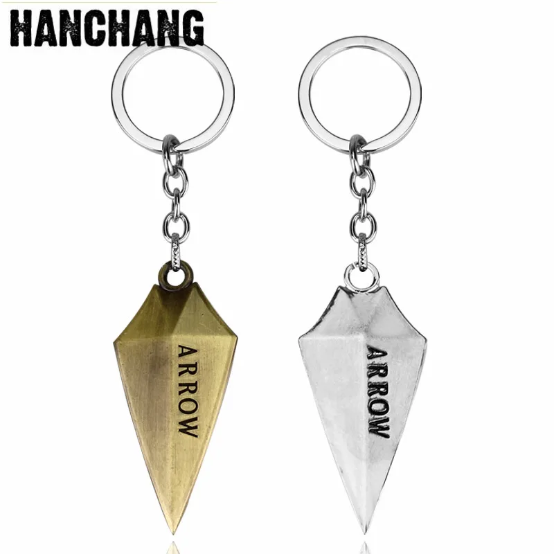 

Fashion Movie Jewelry Green Arrow Pendant Key Chain Trinkets Car Bags Keyring Key Holder Chaveiro Cool Movie Fan Gift Porte Clef