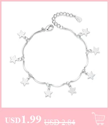 ModaOne 925 пробы Серебряный цветок звезда браслет для женщин девочек роскошный бренд сердце милый ножной браслет ювелирные изделия