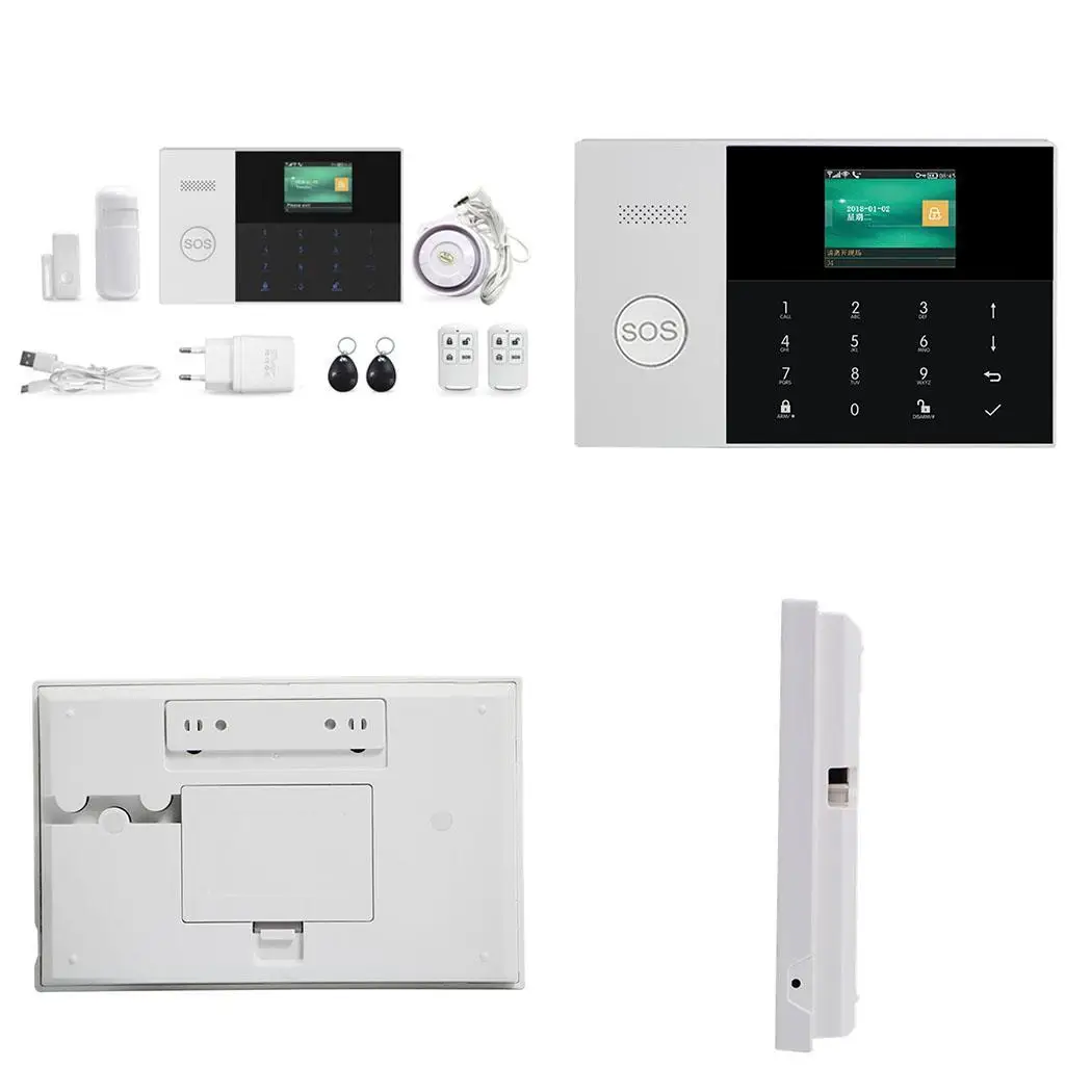 3G+WIFI Intelligent Security System 99 Wireless Zone 0.62kg Anti-burglar EU, US, UK Alarm Phone, SMS, APP alarm