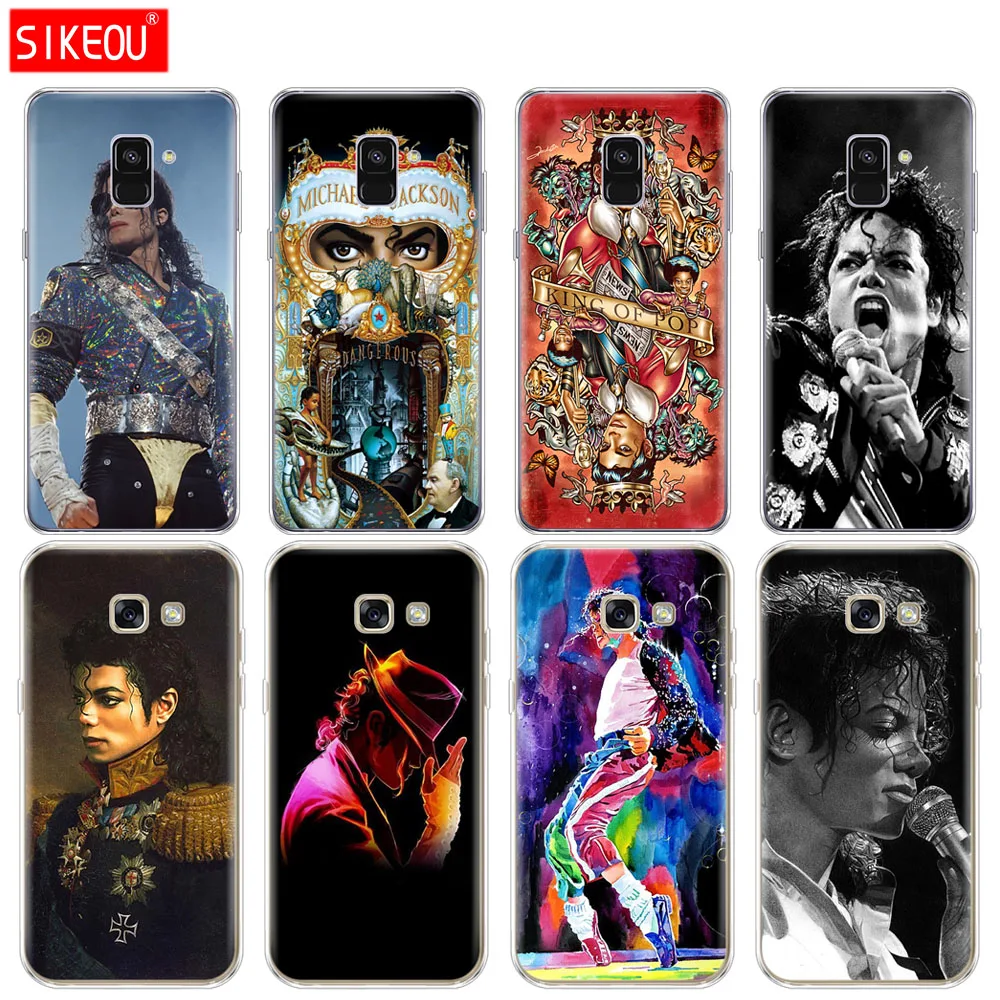 

Silicone phone case cover for Samsung Galaxy A8 2018 A3 A310 A5 A510 A7 2016 2017 Michael Jackson dancing king Design
