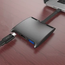 3 в 1 USB 3,1 USB-C type C концентратор с 4K 60hz HDMI USB 3,0 type C PD зарядный адаптер для HHD жесткого диска Macbook huawei