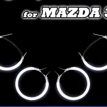 Для Mazda 3 2002-2007 CCFL отличный комплект ангельские глазки ультра яркий комплект подсветки фар CCFL ангельские глазки