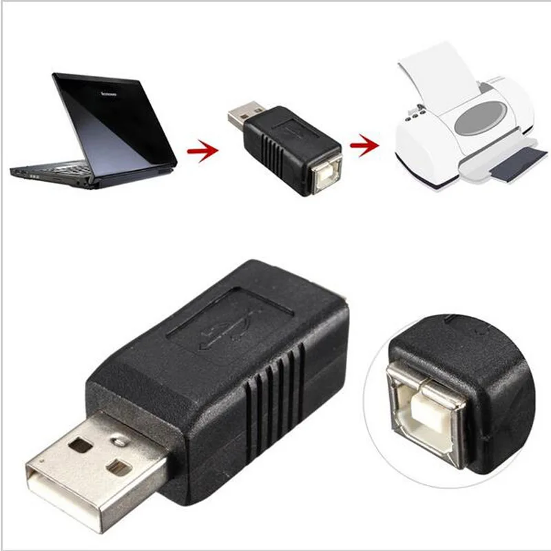 USB 2 0 Тип A папа B Женский принтер сканер расширитель адаптер синхронизация данных