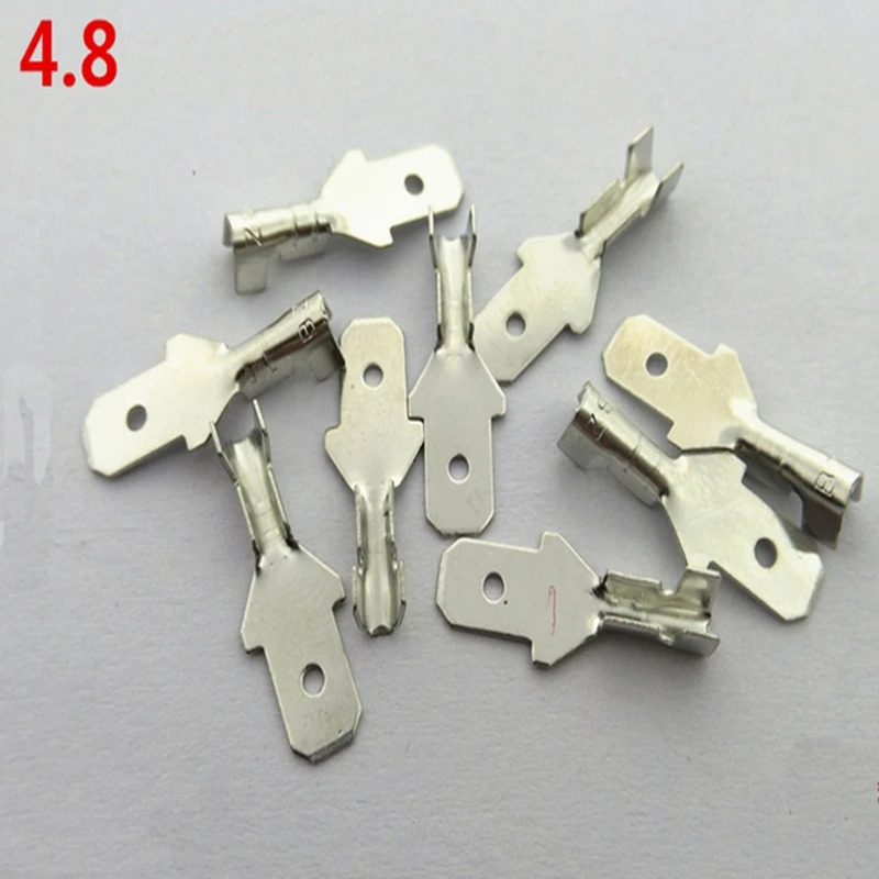

200PCS 4.8 mm short insert cold press terminal subterminal connector