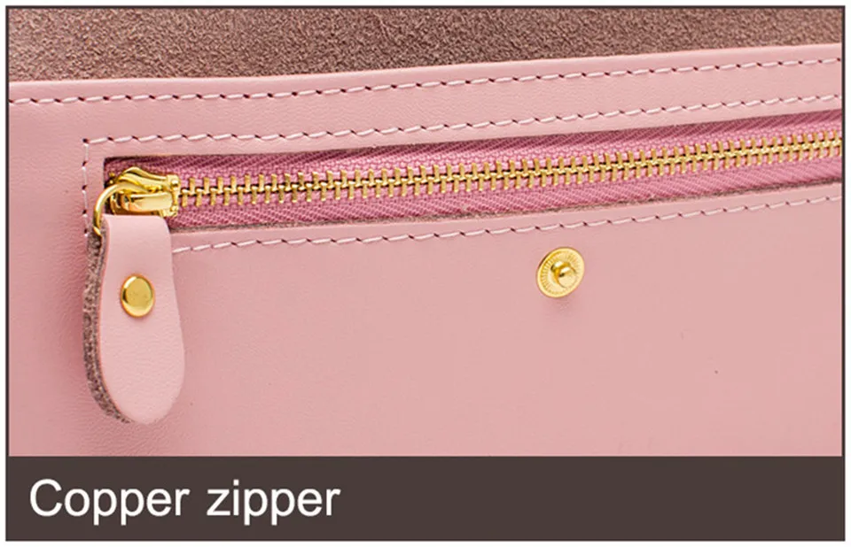 Women Wallet Genuine Leather Purse Ladies Slim Small Mini Money Bag Women Portomonee Luxury Design Long Clutch Wallet For Female (5)
