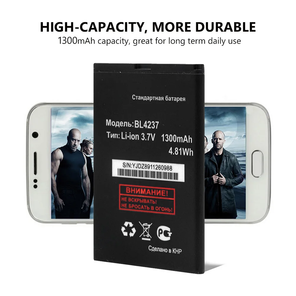 Литий ионный аккумулятор BL4237 BL 1300 на 4237 мАч для Fly IQ240 IQ245 IQ246 IQ430 Explay N1