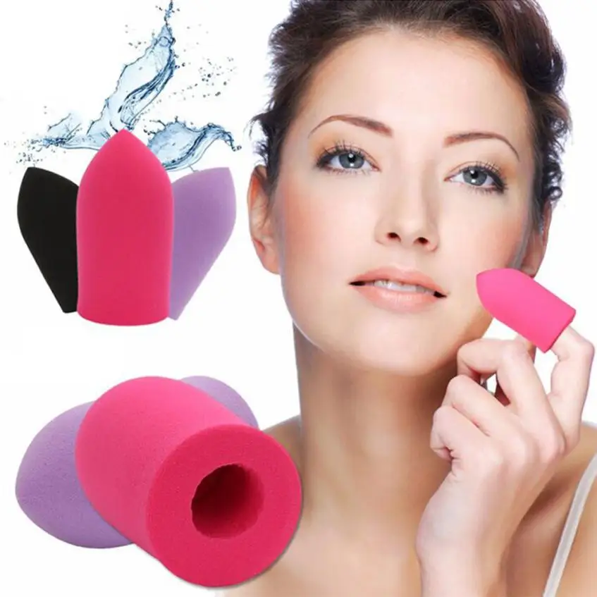 

Finger Puff Makeup Blender Foundation Powder Puff Sponge Cosmetic Tools 0629