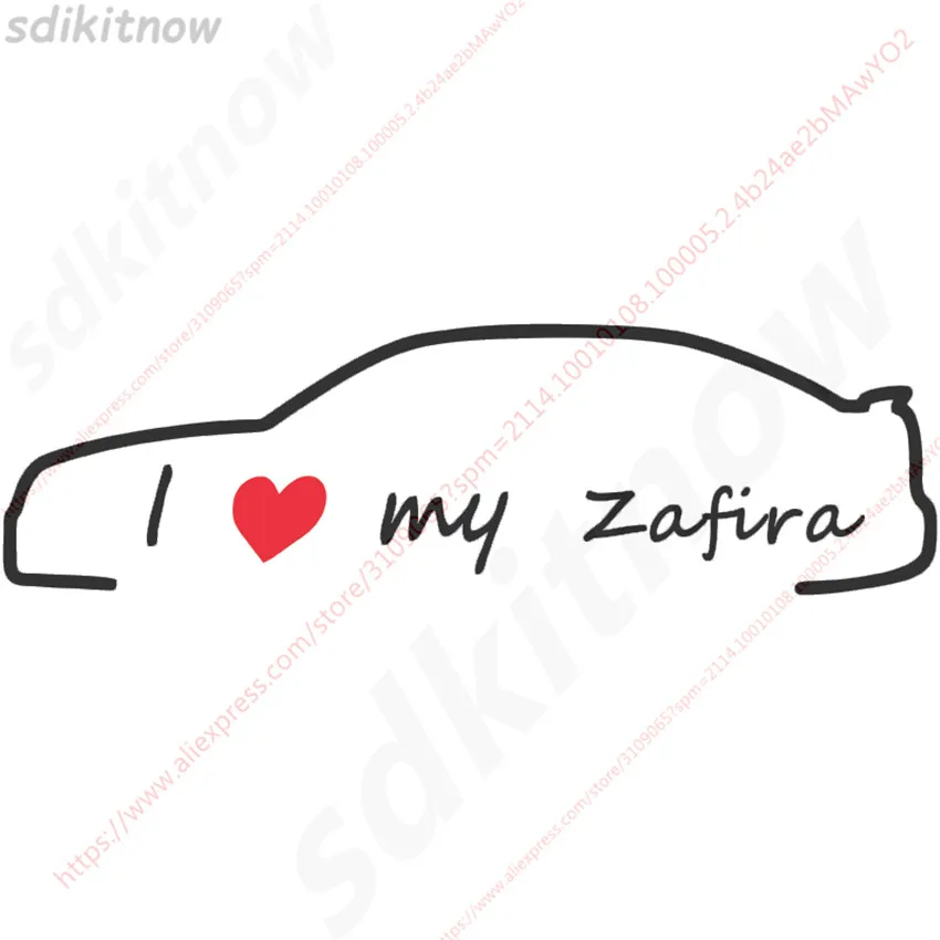 28x8 см, наклейка "Я люблю свою машину", забавная креативная Водонепроницаемая наклейка, авто стиль, украшение на дверь, окно для Opel Zafira a b tourer