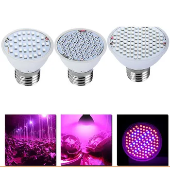 

E27 36 Leds Plants Grow Light UV IR Flowers Vegetables Growing Lamp For Indoor Greenhouse Hydroponics GHS99