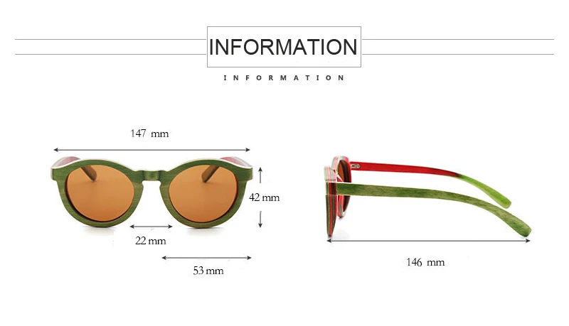 Продукт круглые деревянные солнцезащитные очки для мужчин и женщин поляризованные линзы UV400 зеленая оправа из дерева скейтборд