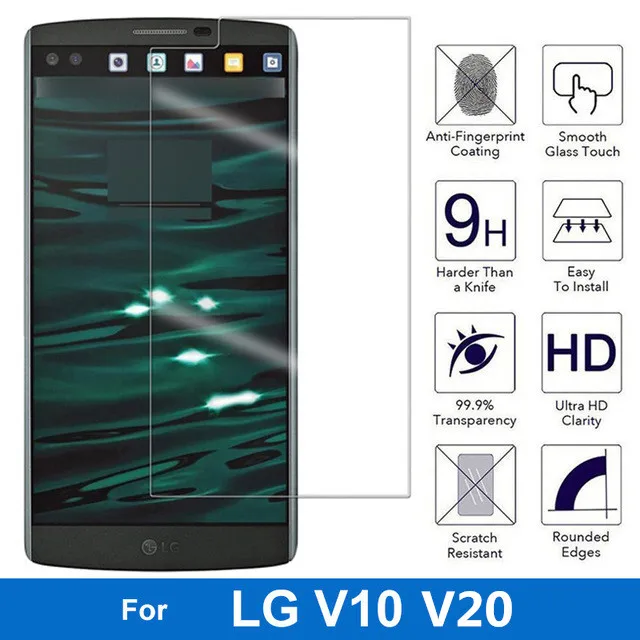 2.5D 0 3 мм закаленное стекло премиум-класса Защита экрана для LG V20 5 7 дюймов V10 пленка