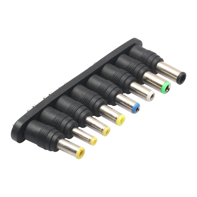 2017 Newest Adroit 1Set 8pcs Universal AC DC Power Adapter 2pin Plug Charger Tips For Sony For Samsung PC Notebook Laptop