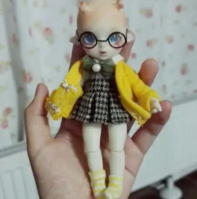 DIY кукольный костюм для одежды декоративные аксессуары в полоску стиль конфеты цвет Ob11 мини-носки черный желтый белый розовый красный серый S011P