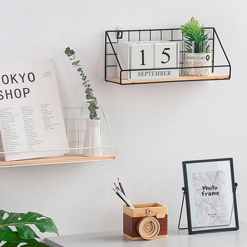 Подвесная полка для хранения стены спальни домашний стеллаж кухонный настенный