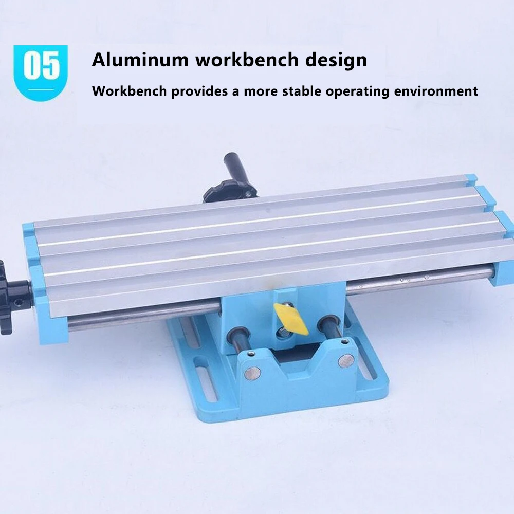 Mini Micro Bench Drill Table Electric Drill X Y-axis Adjustment Workbench Drill Vise Fixture Coordinate Table Milling Machine