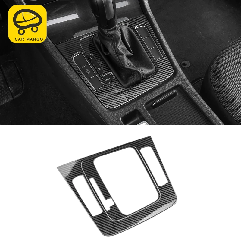 CarManGo For Volkswagen Golf 7 Golf 7.5 Car Styling Gear Shift Panel Cover Trim Frame Sticker Interior Accessories CarManGo For Volkswagen Golf 7 Golf 7.5 Car Styling Gear Shift Panel Cover Trim Frame Sticker Interior Accessories