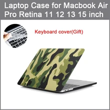 Камуфляжный чехол для ноутбука MacBook Air 13 A1466 Pro retina 11 12 13 15 сенсорная панель для mac Обложка для книги+ крышка для клавиатуры