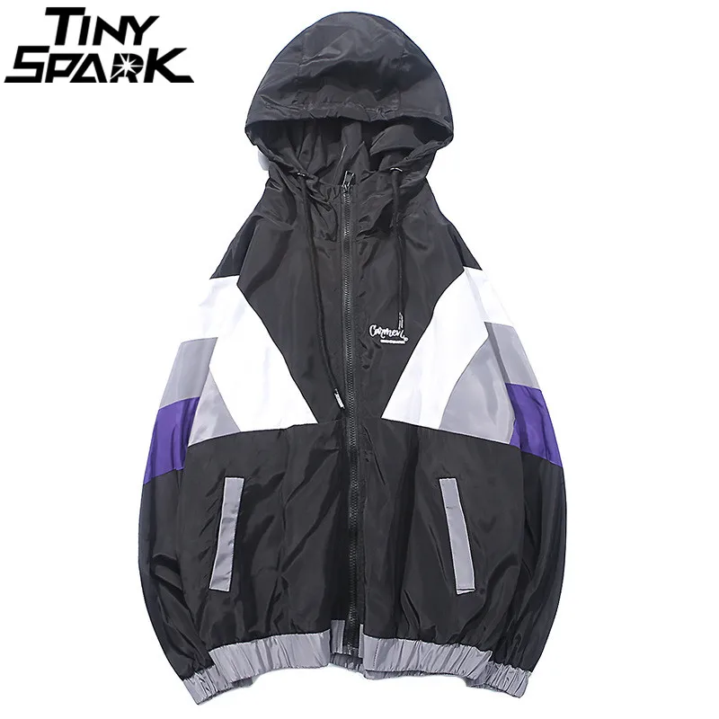 Harajuku Track Jacket Windbreaker Men Hip Hop Streetwear Hooded Jacket Color Block Autumn 2018 Casual Hoodie Jacket Coat Hipster Harajuku Track Jacket Windbreaker Men Hip Hop Streetwear Hooded Jacket Color Block Autumn 2018 Casual Hoodie Jacket Coat Hipster