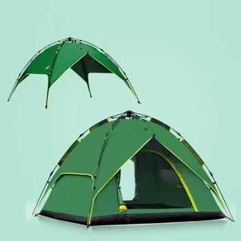 

Outdoor Waterproof 3-4 Person Camping Tents Anti-UV Double Layers Equipment Tourist Tents Beach Fishing Windbreak Tents AA12033