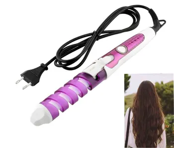 

New Professional 2017 Hair Curler Hair Style Convenient Useful Roller Hair Salon Spiral Ceramic Curling Iron Hair Curler