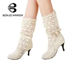 Fabrikverkauf geben verschiffen high heel sommer stiefel mode ausschnitt bogen frauen kleid sandalen big size 34-43 heißer verkauf SA375
