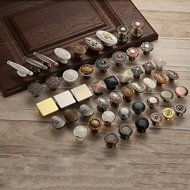 

Wardrobe Door Handle Bronze Antique Drawer Retro Bedside Cabinet Pull, European Wine Cabinet Shoe Cabinet Bedroom Knob