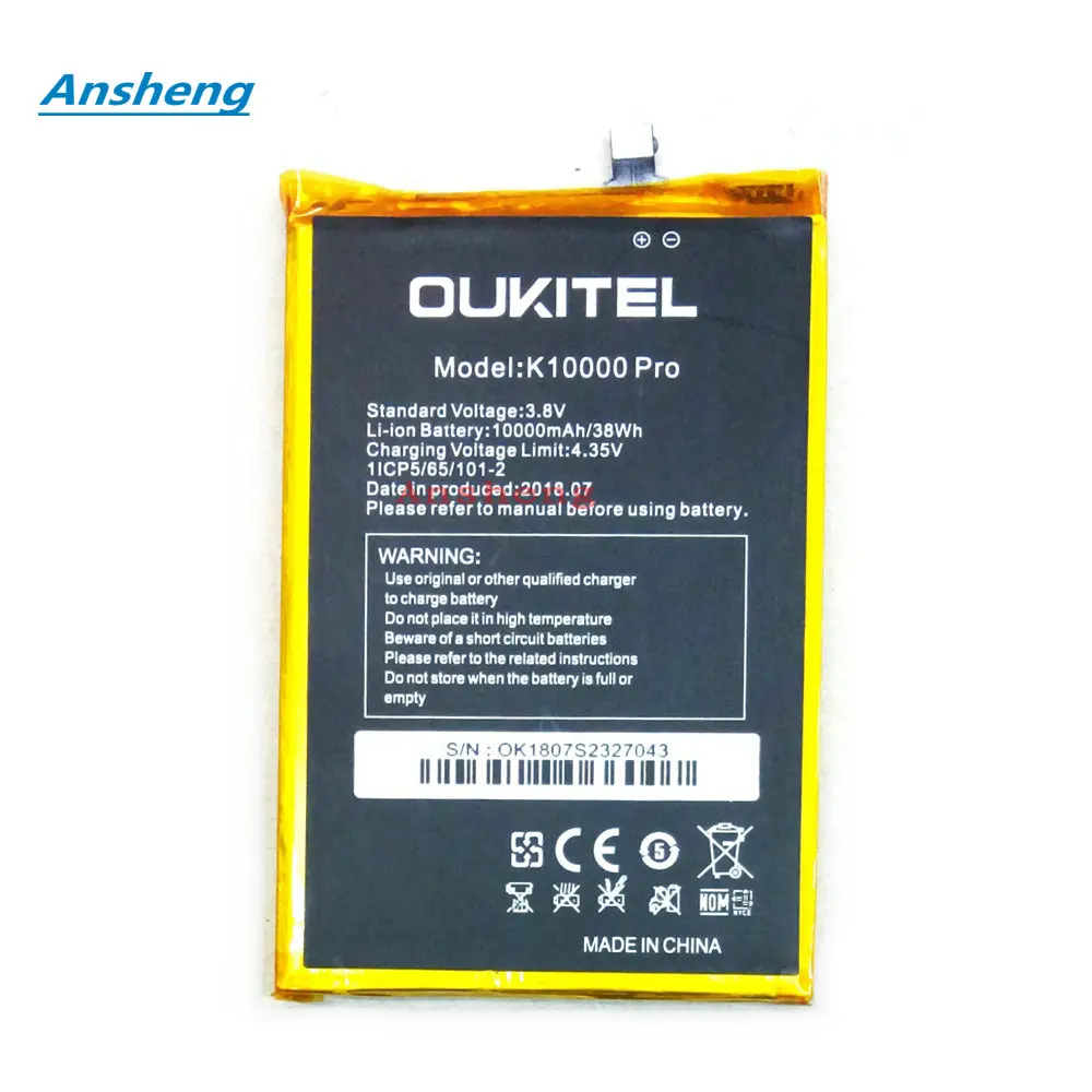 

Original 3.8V 10000mAh Battery For Oukitel k10000 Pro Smart Phone