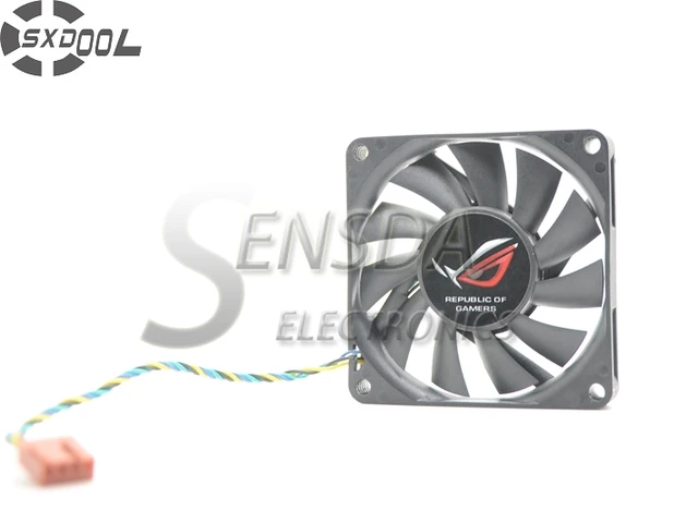Best Offers SXDOOL computer pwm fan 70mm FD127010MB-H 7010 0.2A thermostat dual graphics card cooler