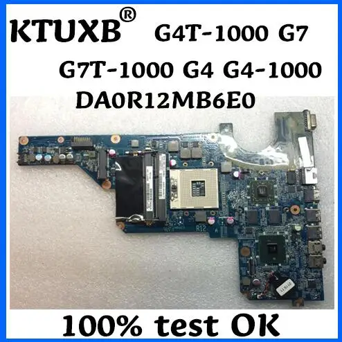 

KTUXB 636372-001 HP Pavilion G4T-1000 G7 G7T-1000 G4 G4-1000 Laptop Motherboard DA0R12MB6E0 PGA989 HM55 HD6470M 1G 100% test ok